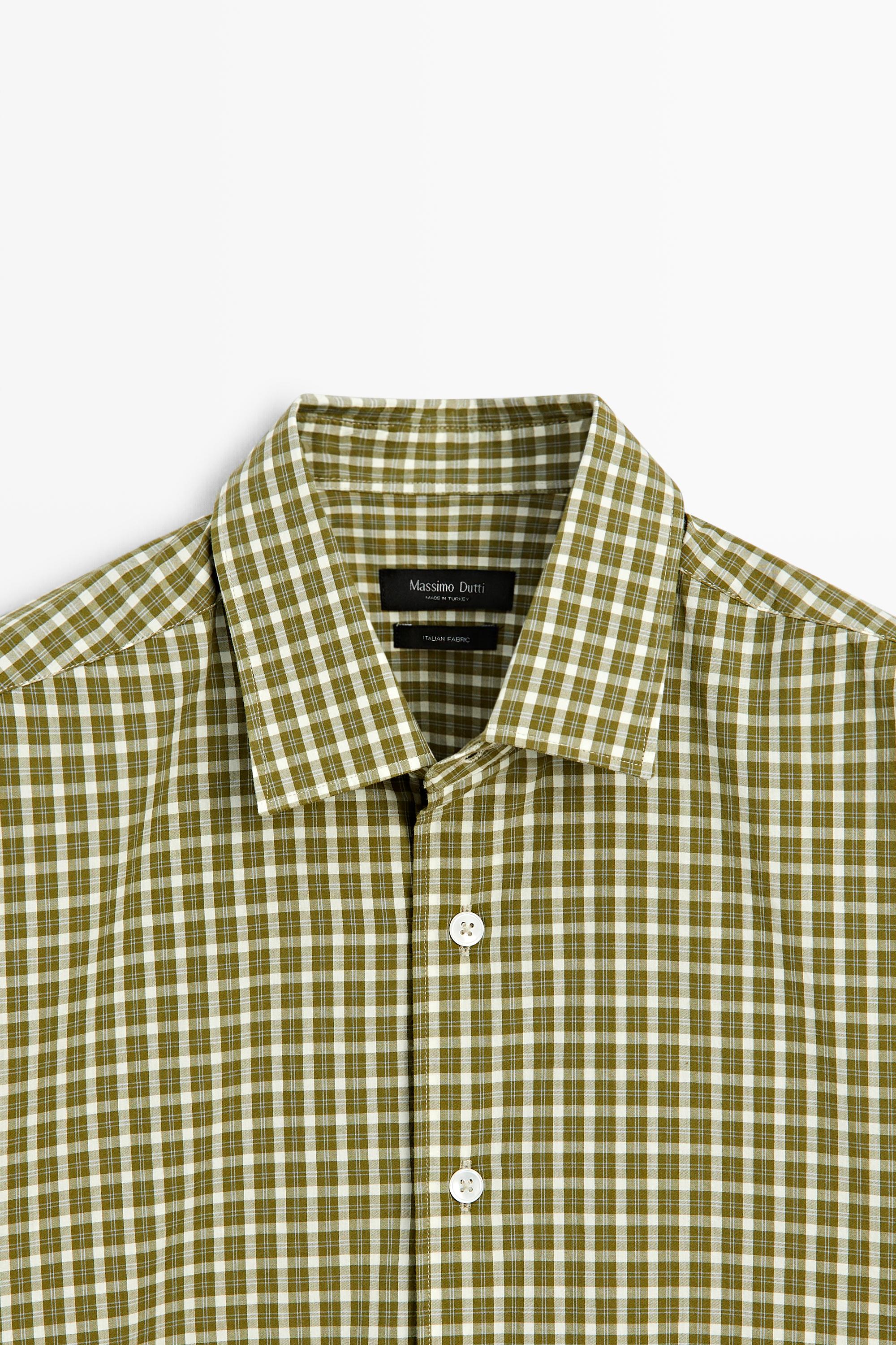 100% cotton regular fit check shirt
